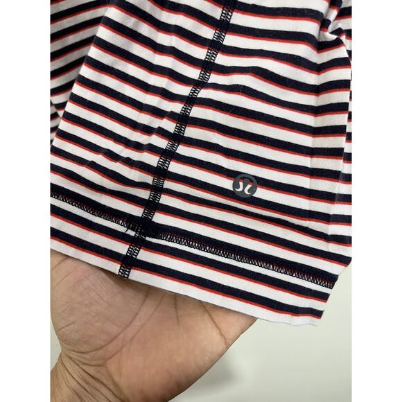 Lululemon Classic Striped T-Shirt L Normcore Basic Casual Street Skate 90s Dad - Picture 7 of 14